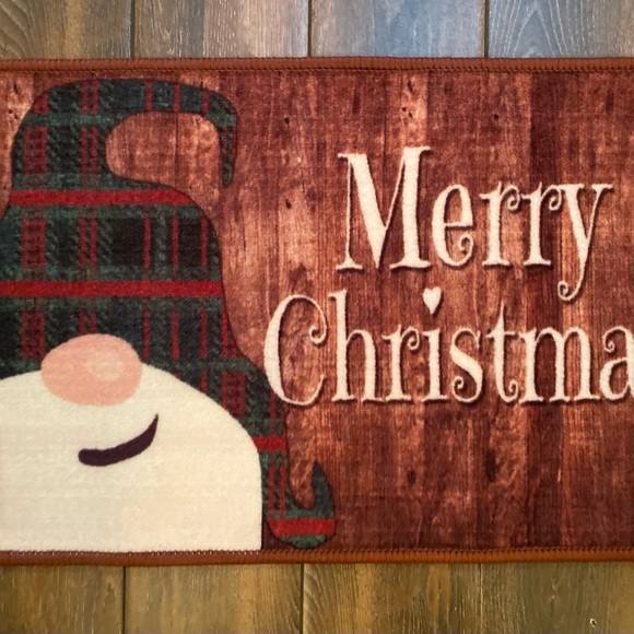 Christmas Gnome Rug, Gnome Rug, Indoor Machine Washable Printed Rug 27” X 17” - Picture 5 of 13